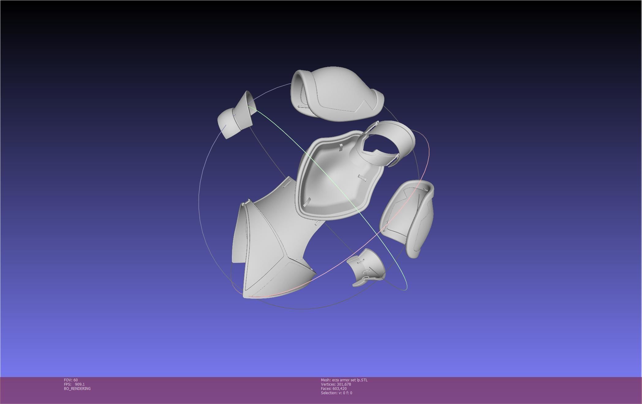 Fairy Tail Erza Scarlet Heart Kreuz Armor Set 3D print model_123