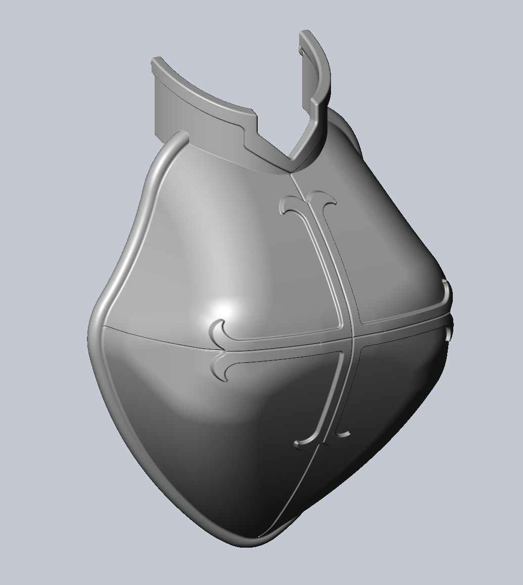 Fairy Tail Erza Scarlet Heart Kreuz Armor Set 3D print model_33