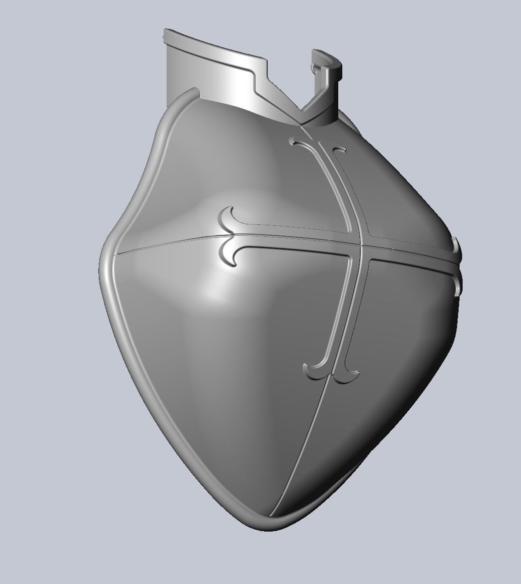 Fairy Tail Erza Scarlet Heart Kreuz Armor Set 3D print model_32