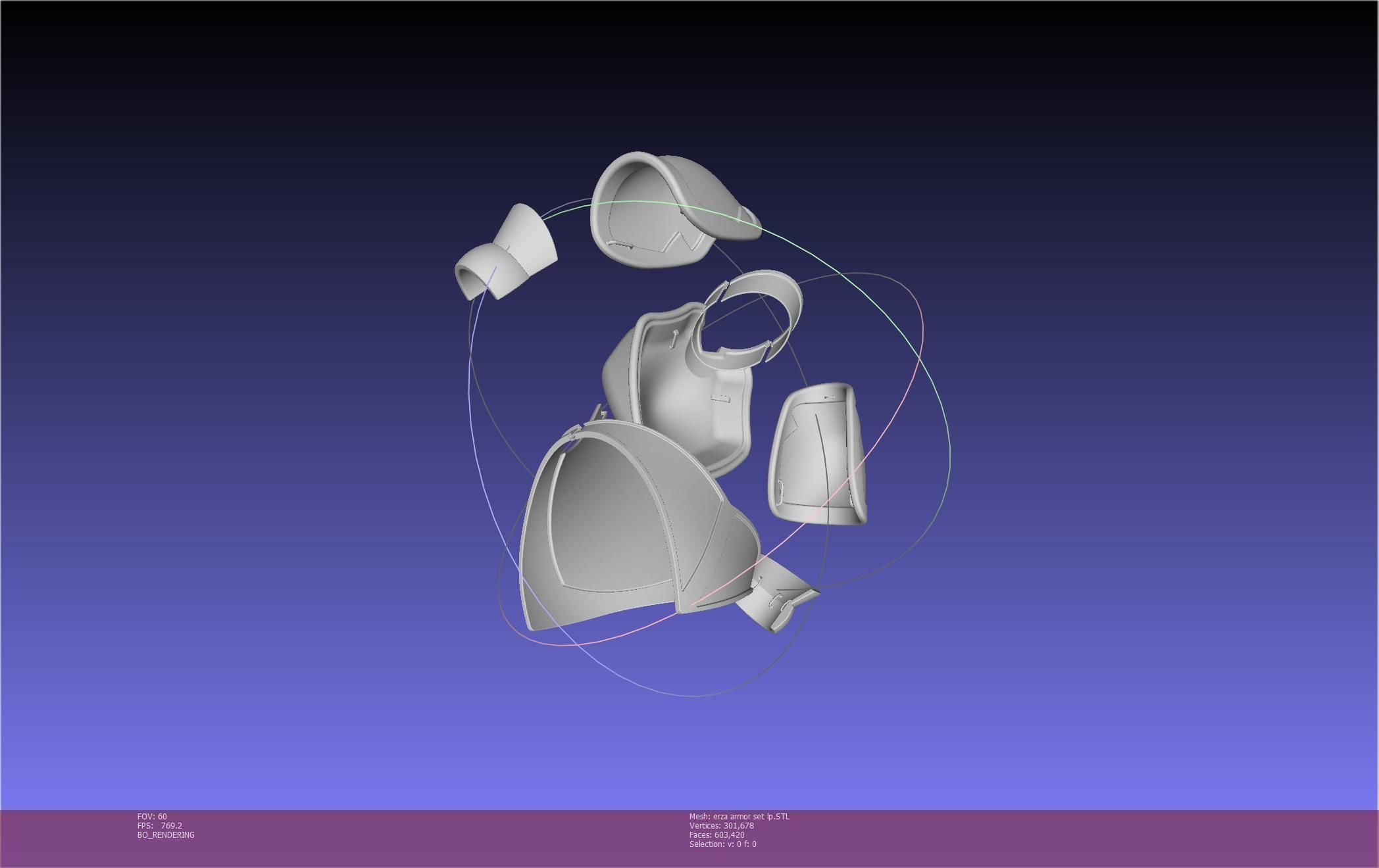 Fairy Tail Erza Scarlet Heart Kreuz Armor Set 3D print model_116