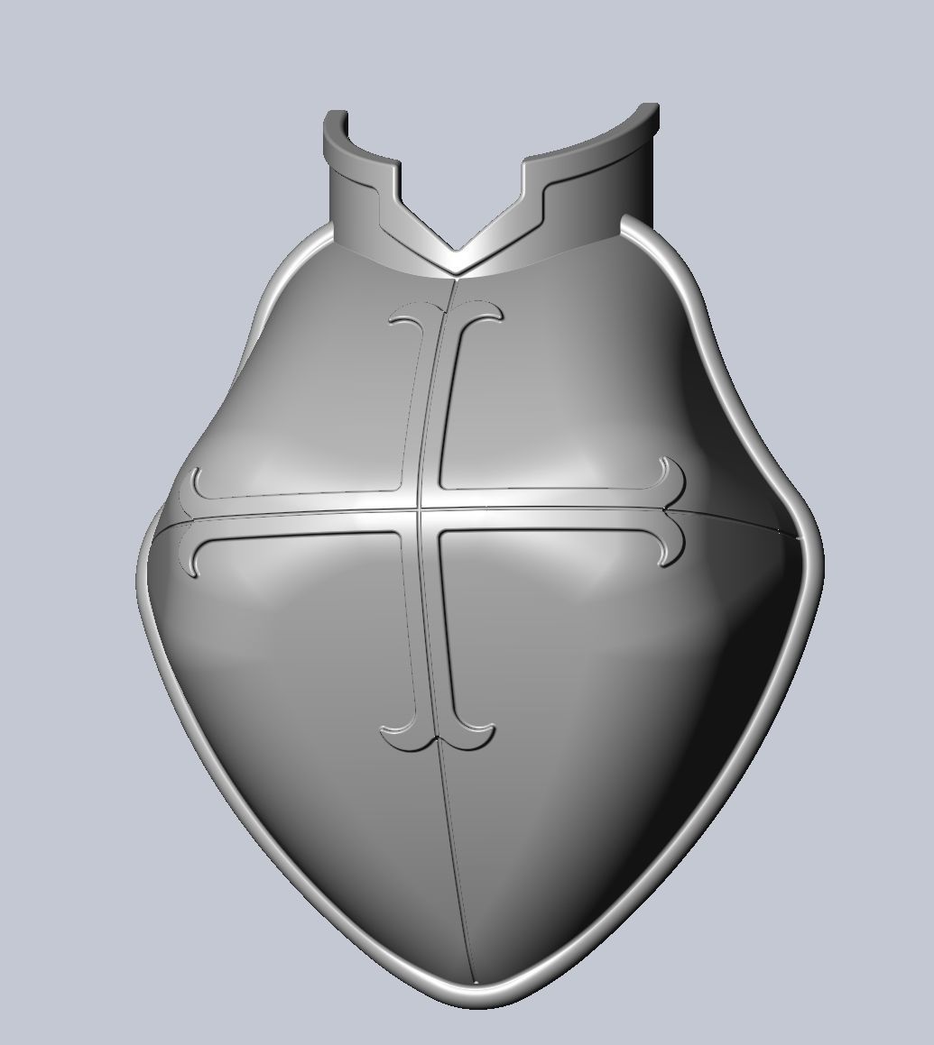 Fairy Tail Erza Scarlet Heart Kreuz Armor Set 3D print model_35