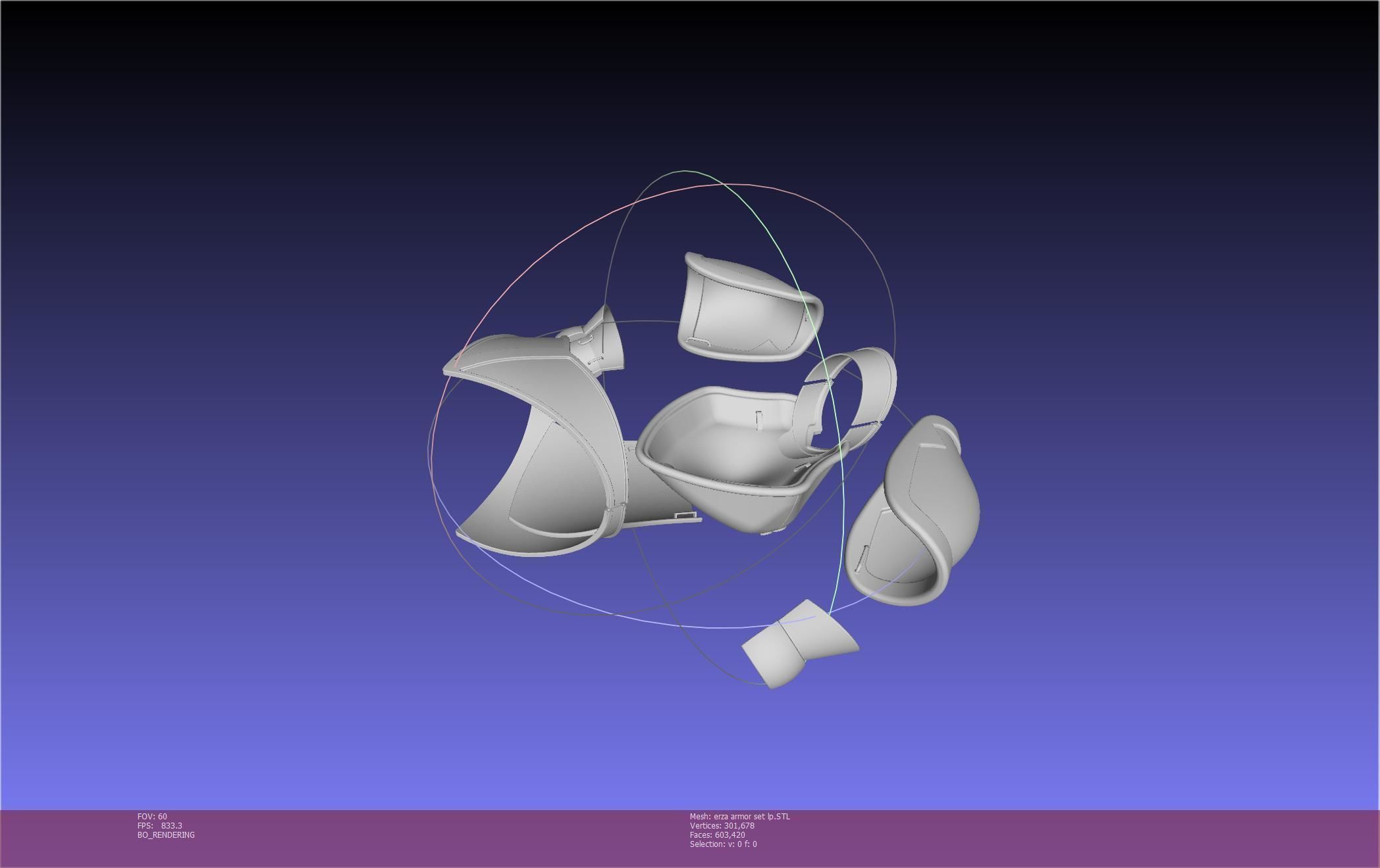 Fairy Tail Erza Scarlet Heart Kreuz Armor Set 3D print model_115