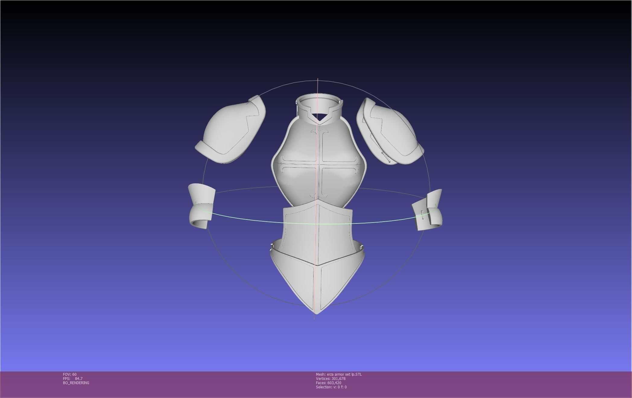 Fairy Tail Erza Scarlet Heart Kreuz Armor Set 3D print model_97