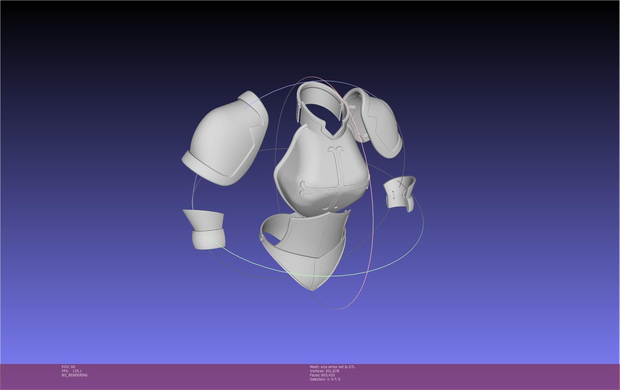 Fairy Tail Erza Scarlet Heart Kreuz Armor Set 3D print model_106