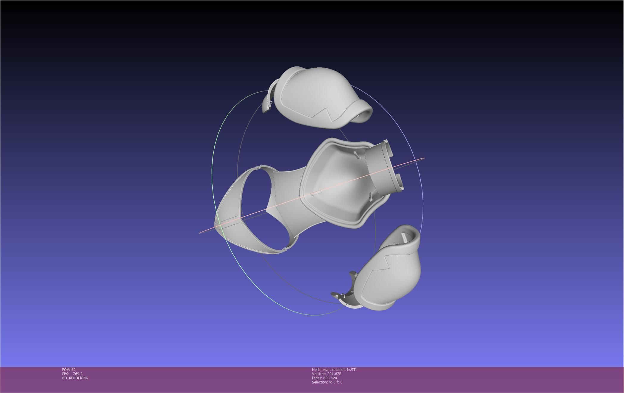 Fairy Tail Erza Scarlet Heart Kreuz Armor Set 3D print model_119