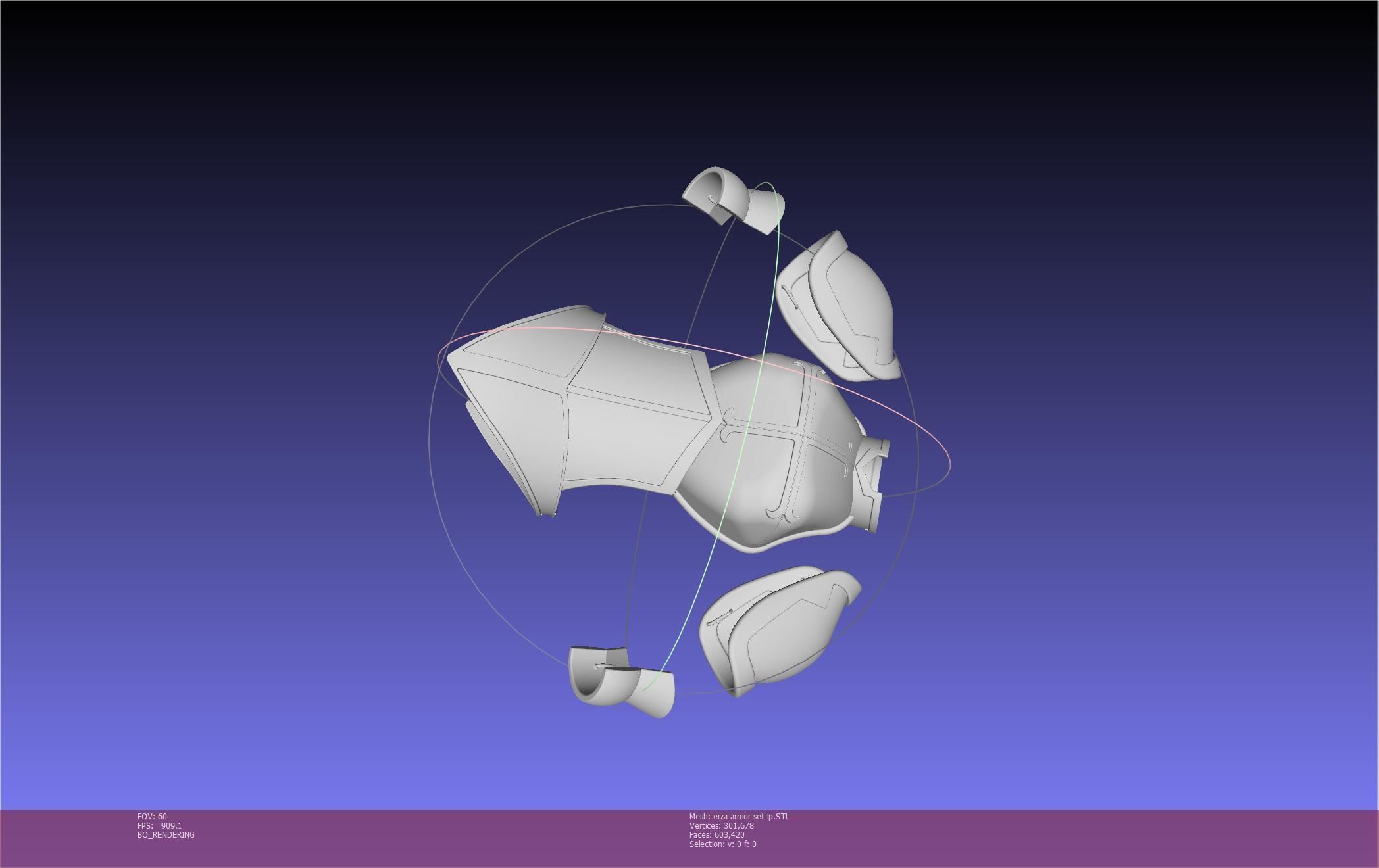 Fairy Tail Erza Scarlet Heart Kreuz Armor Set 3D print model_145