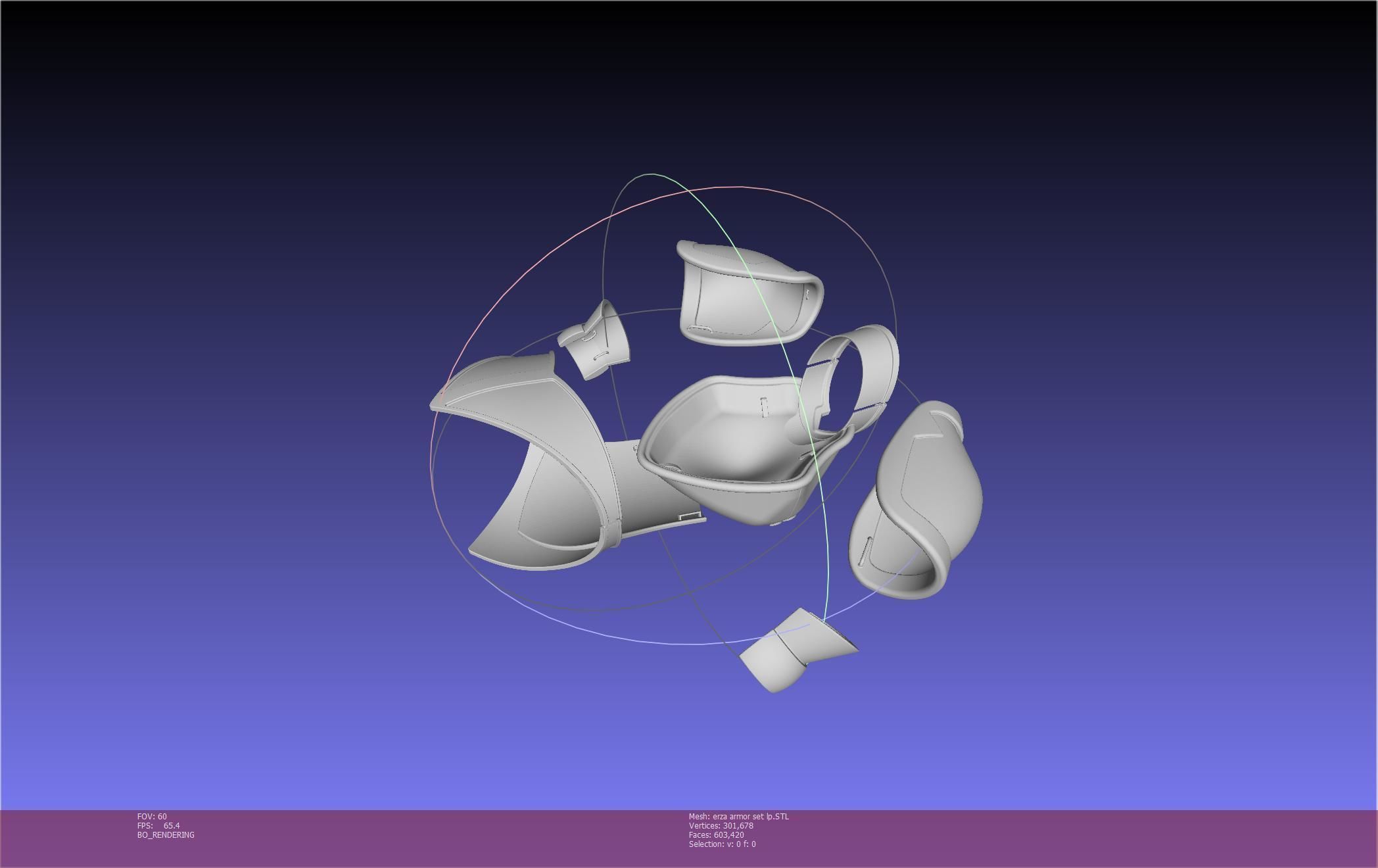 Fairy Tail Erza Scarlet Heart Kreuz Armor Set 3D print model_102