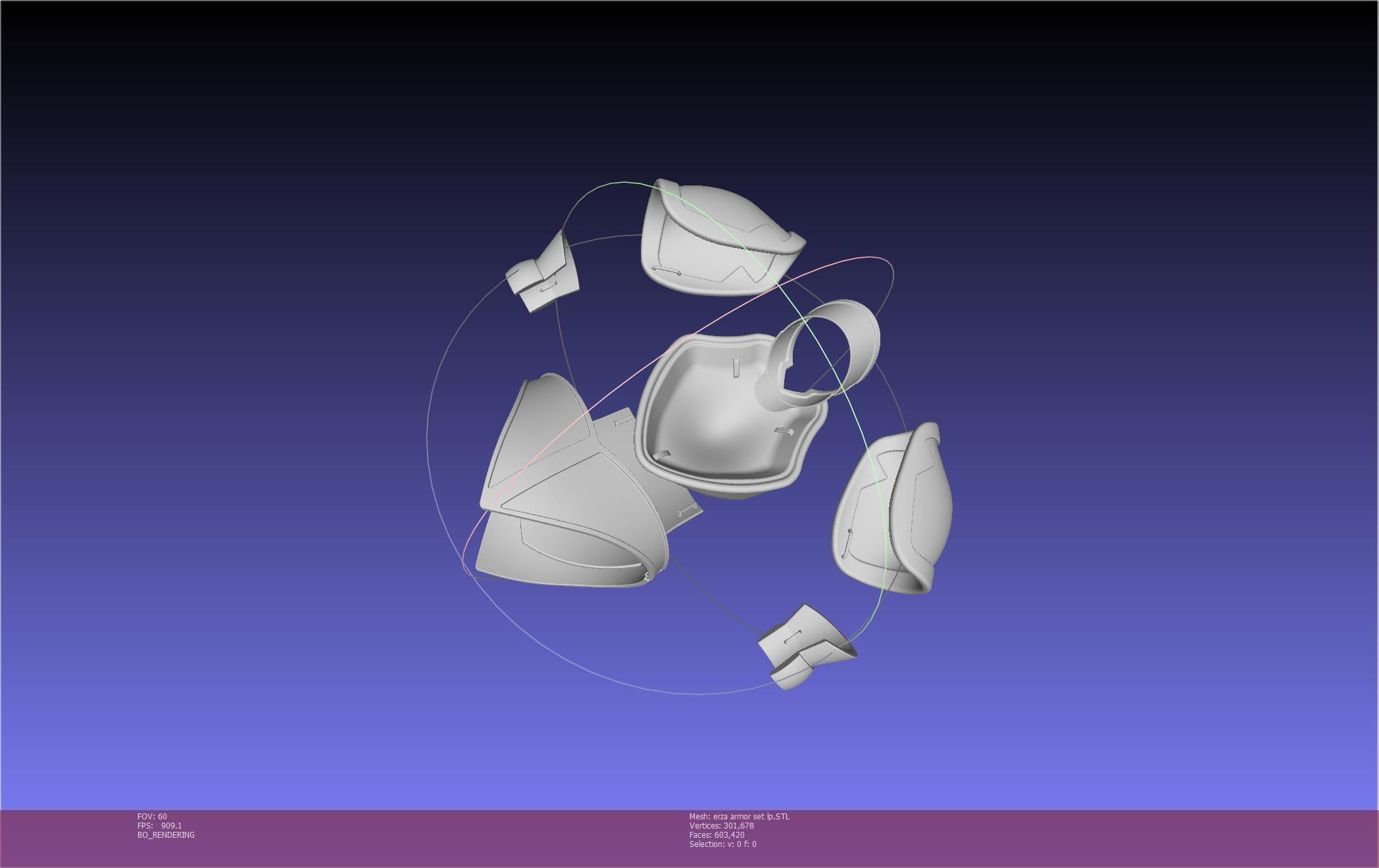 Fairy Tail Erza Scarlet Heart Kreuz Armor Set 3D print model_104