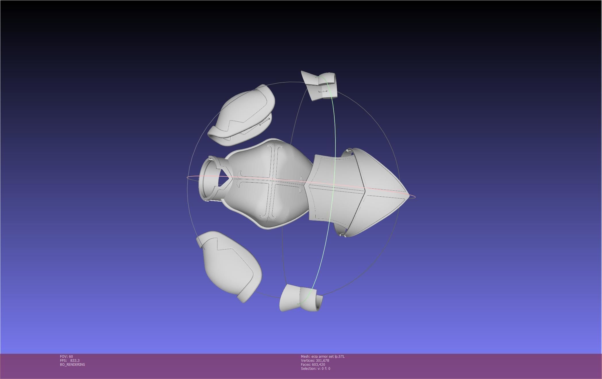 Fairy Tail Erza Scarlet Heart Kreuz Armor Set 3D print model_140