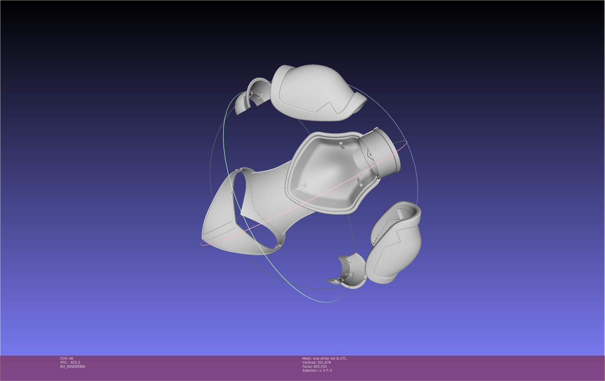 Fairy Tail Erza Scarlet Heart Kreuz Armor Set 3D print model_122