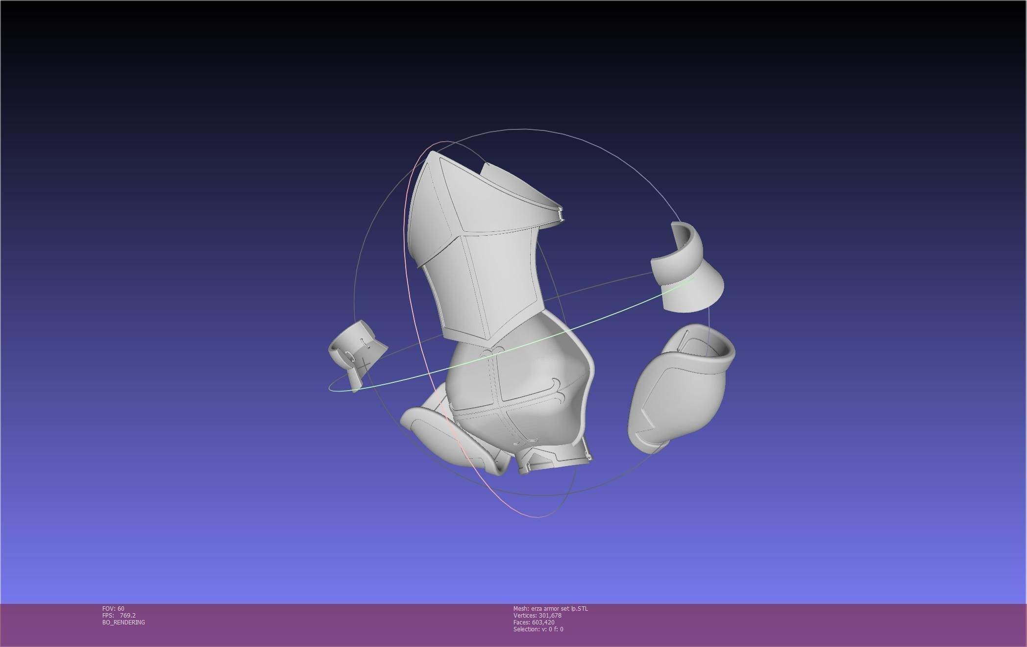 Fairy Tail Erza Scarlet Heart Kreuz Armor Set 3D print model_144