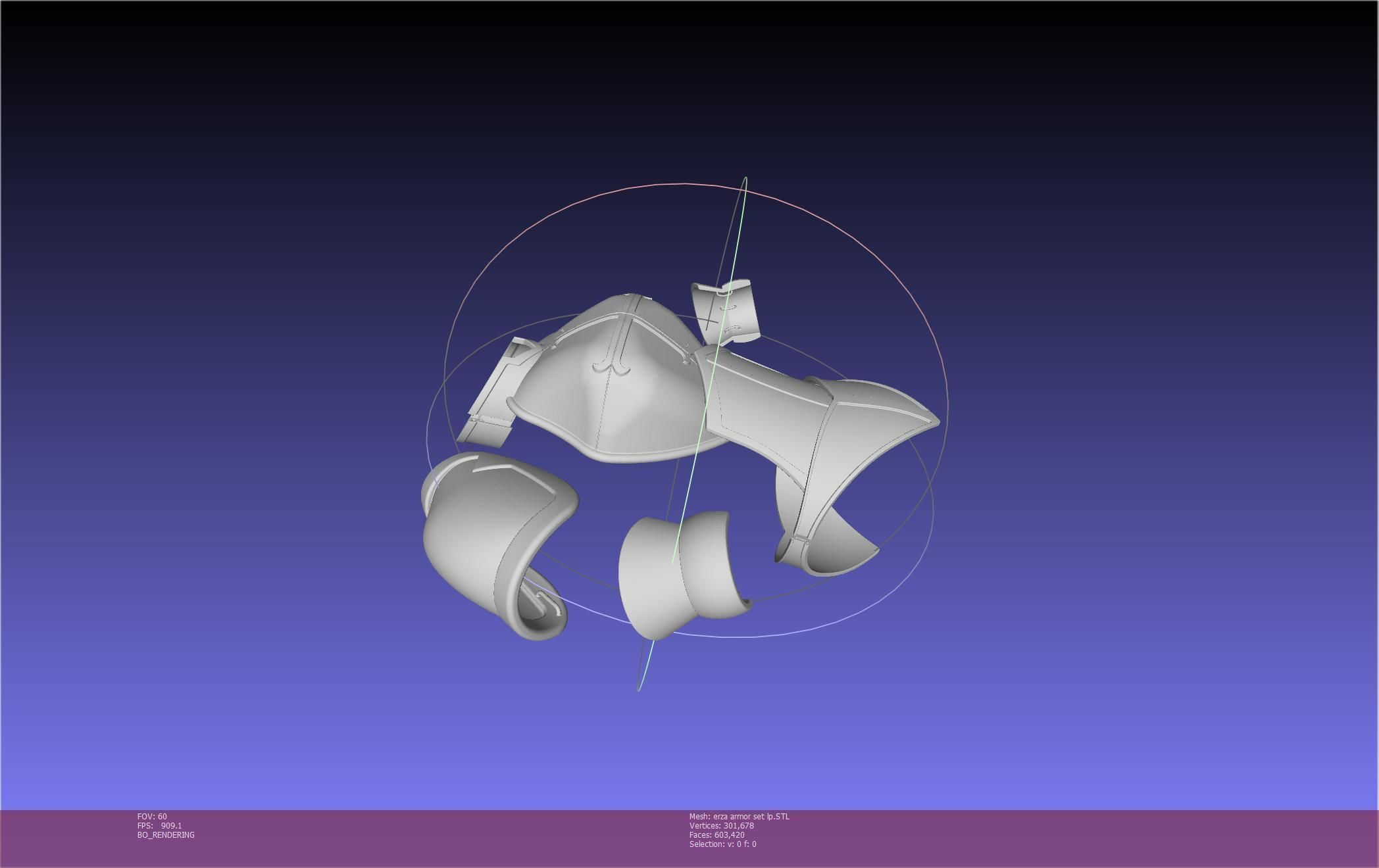 Fairy Tail Erza Scarlet Heart Kreuz Armor Set 3D print model_138