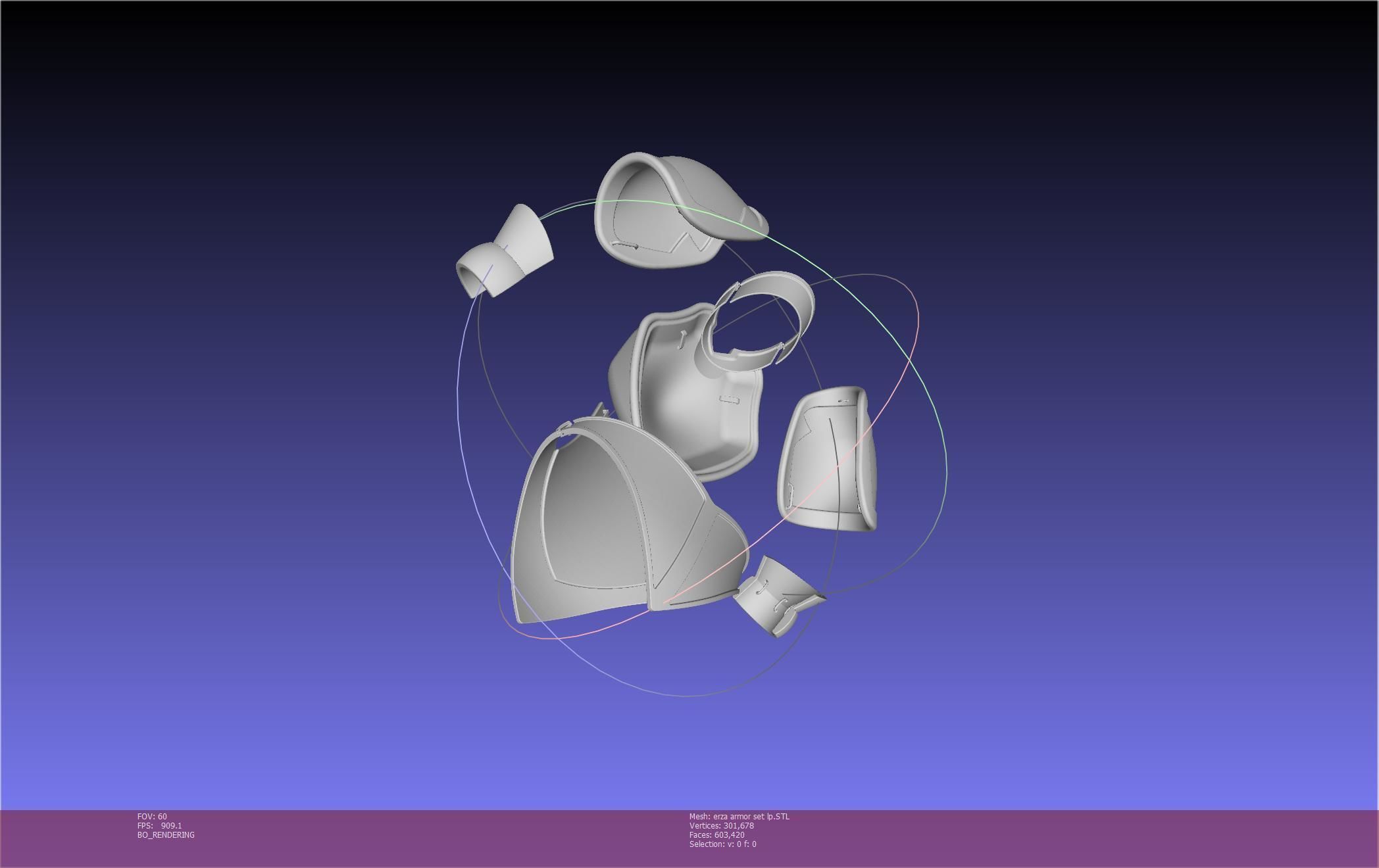 Fairy Tail Erza Scarlet Heart Kreuz Armor Set 3D print model_124