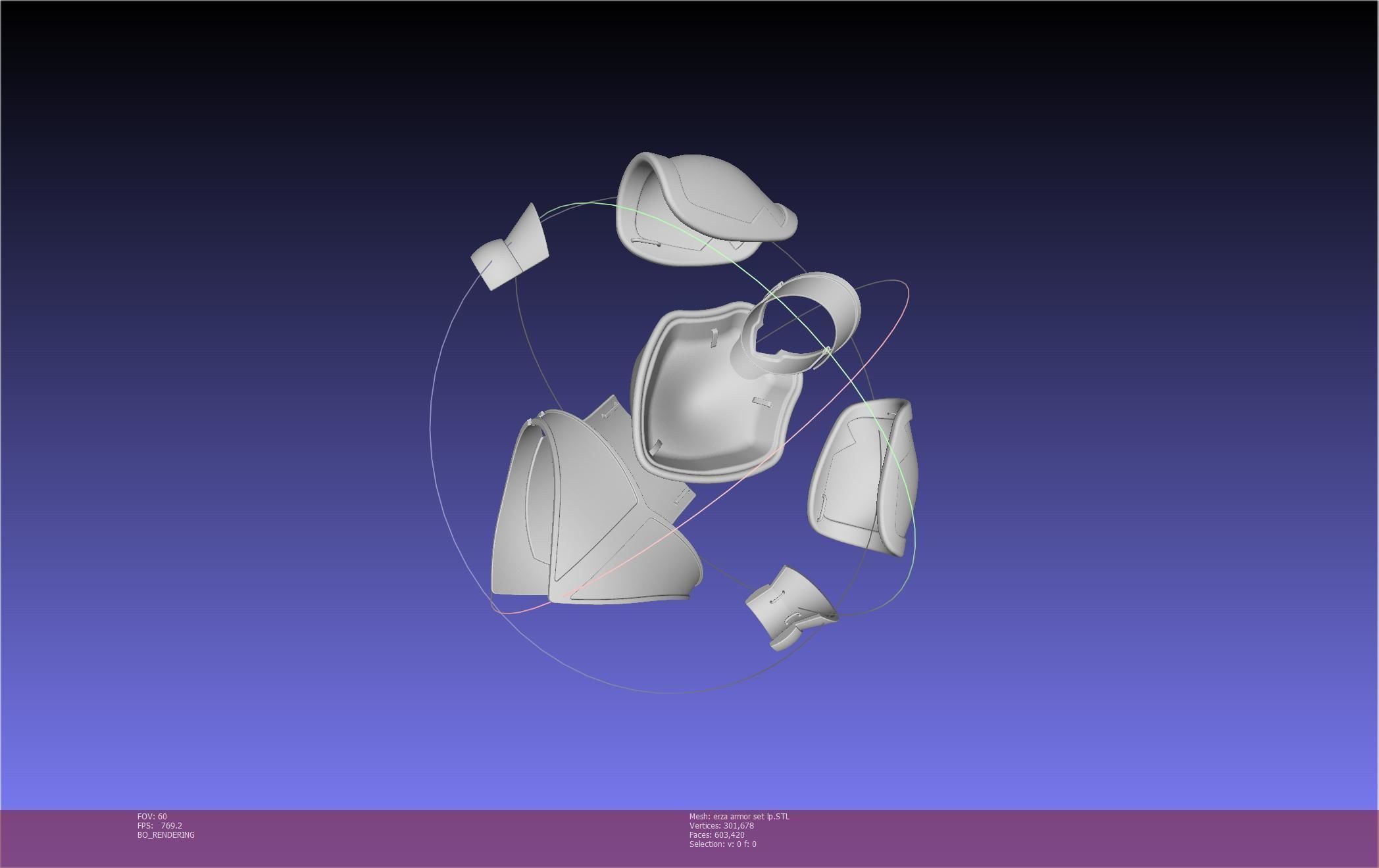 Fairy Tail Erza Scarlet Heart Kreuz Armor Set 3D print model_105