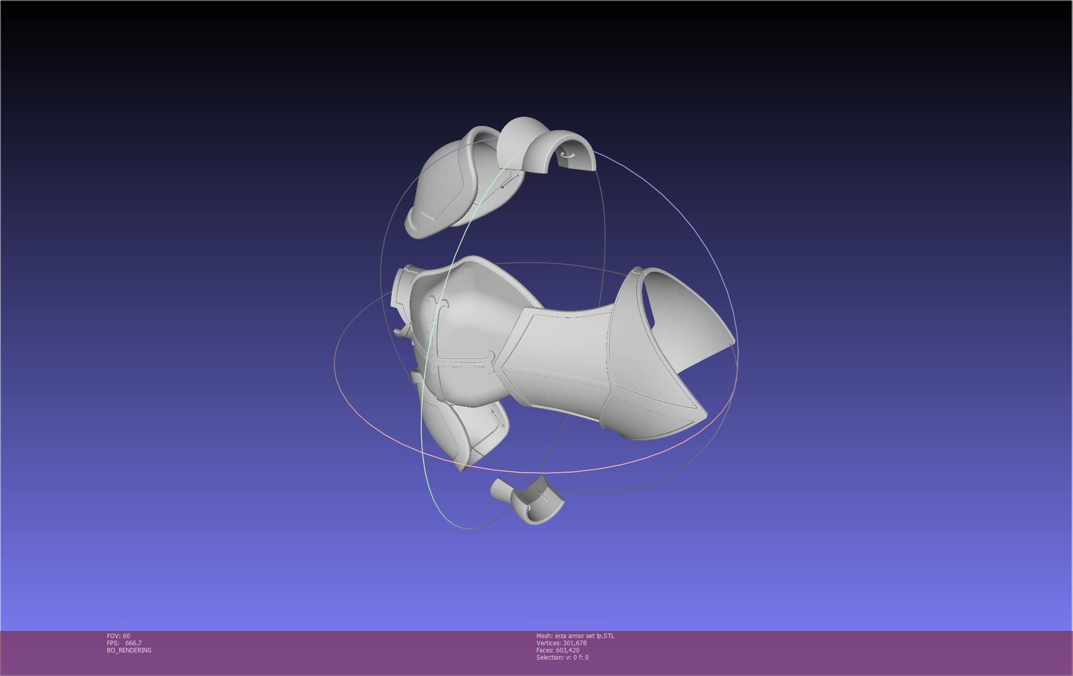 Fairy Tail Erza Scarlet Heart Kreuz Armor Set 3D print model_137