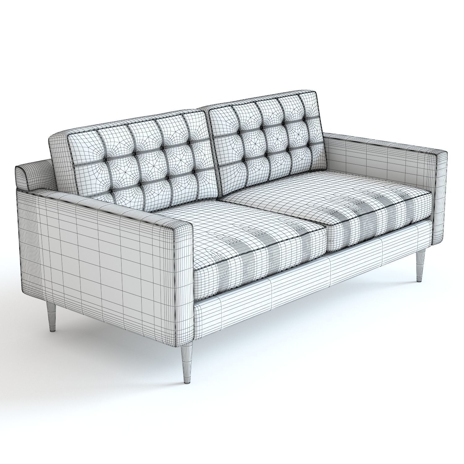 West Elm Drake Sofa 3D model_5