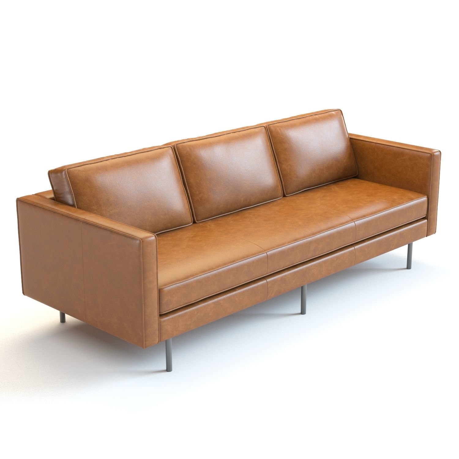 West Elm Axel Sofa 3D model_1