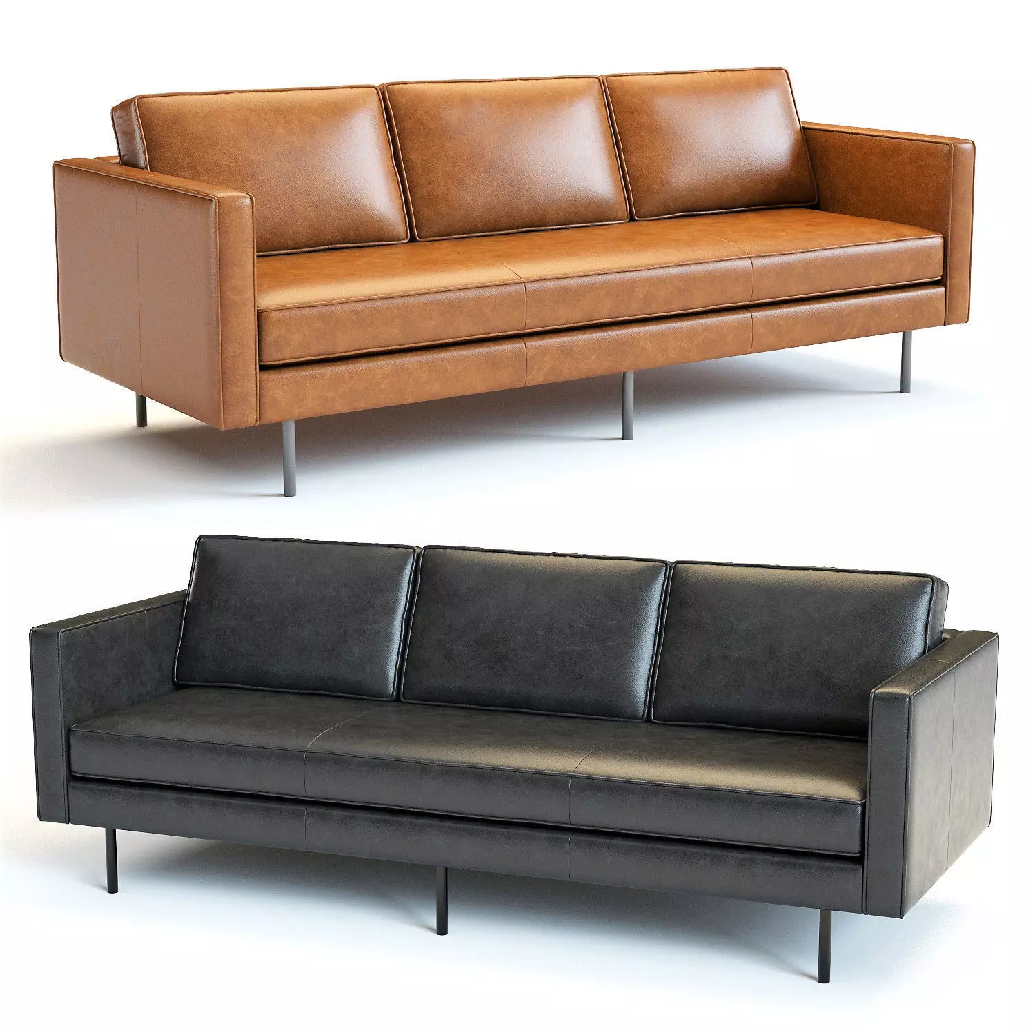 West Elm Axel Sofa 3D model_0