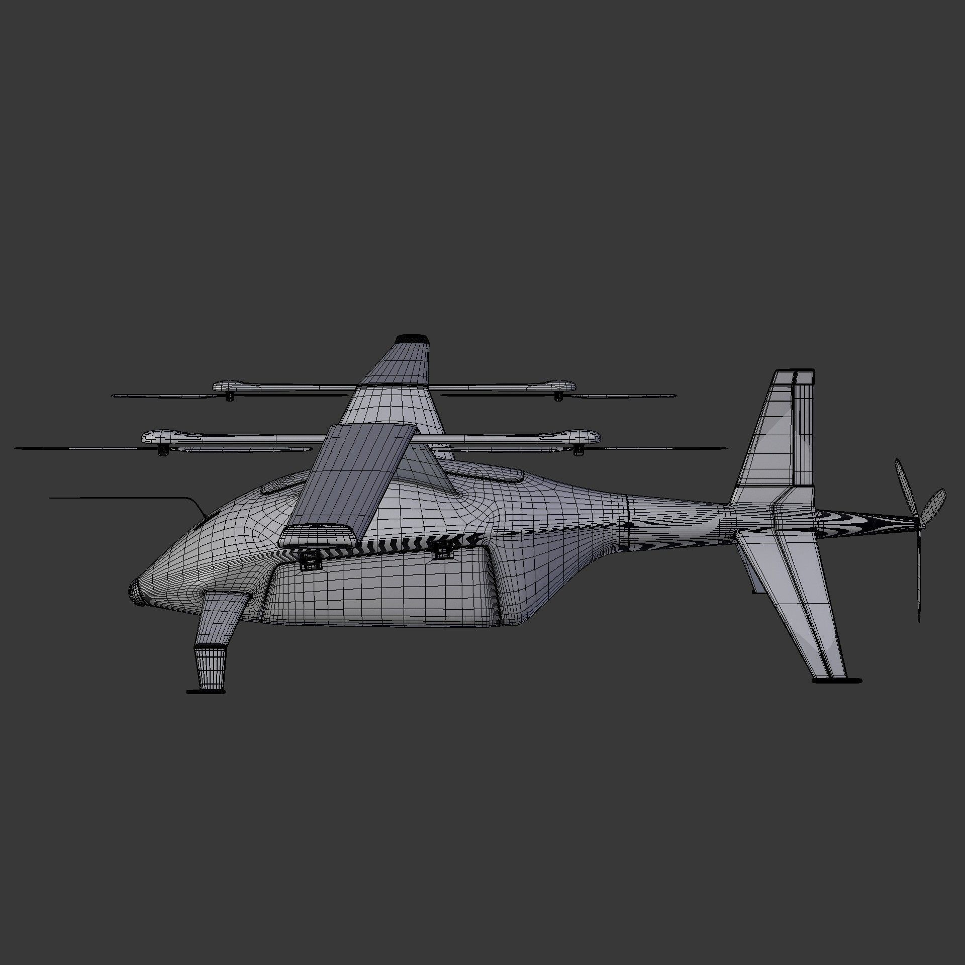 Cargo drone Zeltor-28 3D model_19