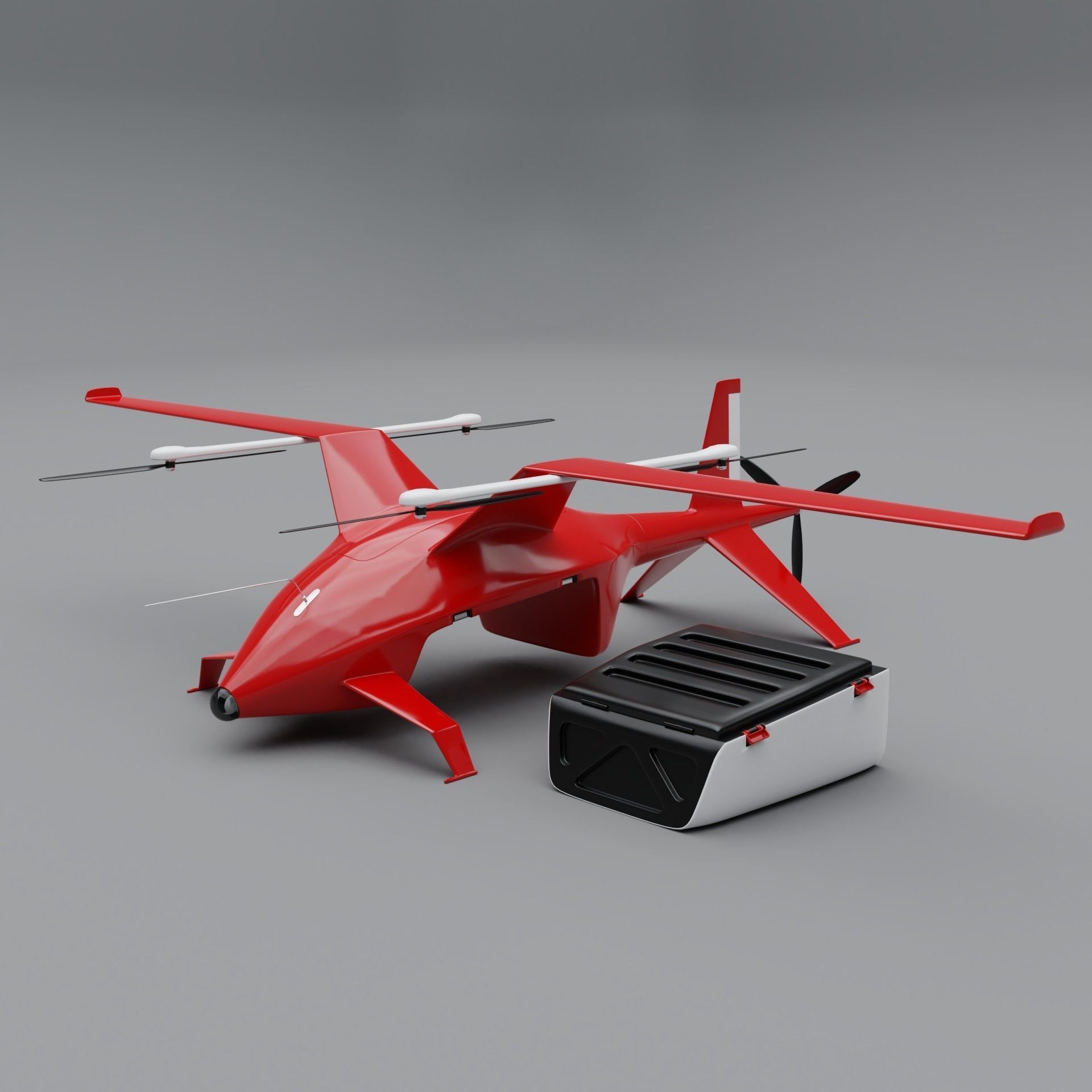 Cargo drone Zeltor-28 3D model_0