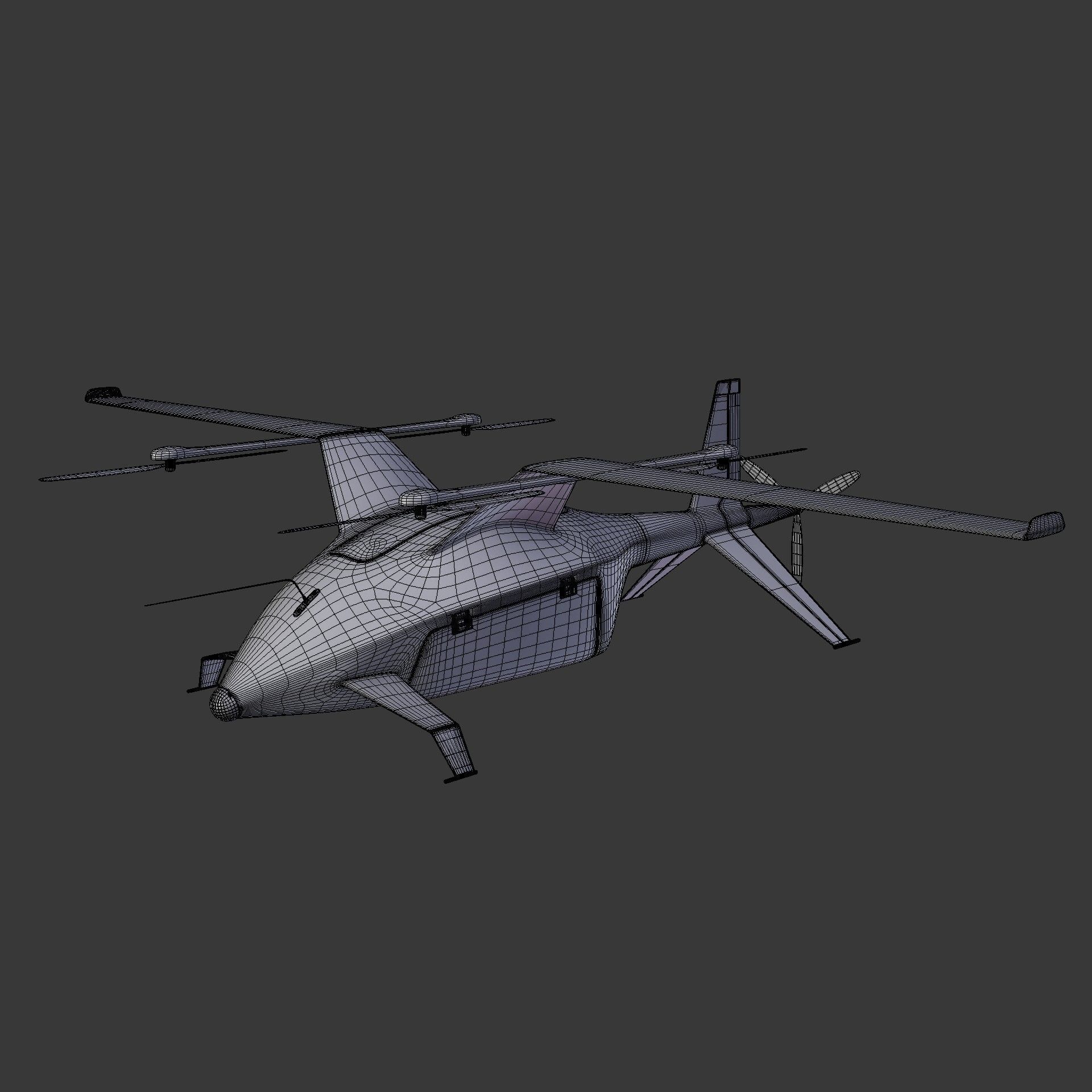 Cargo drone Zeltor-28 3D model_14