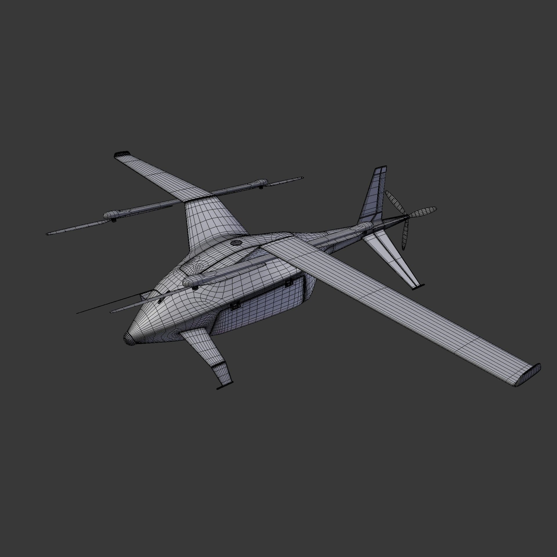 Cargo drone Zeltor-28 3D model_16
