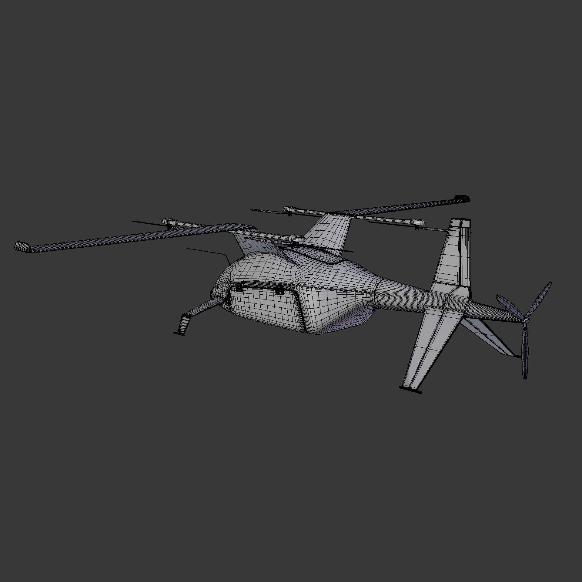 Cargo drone Zeltor-28 3D model_20