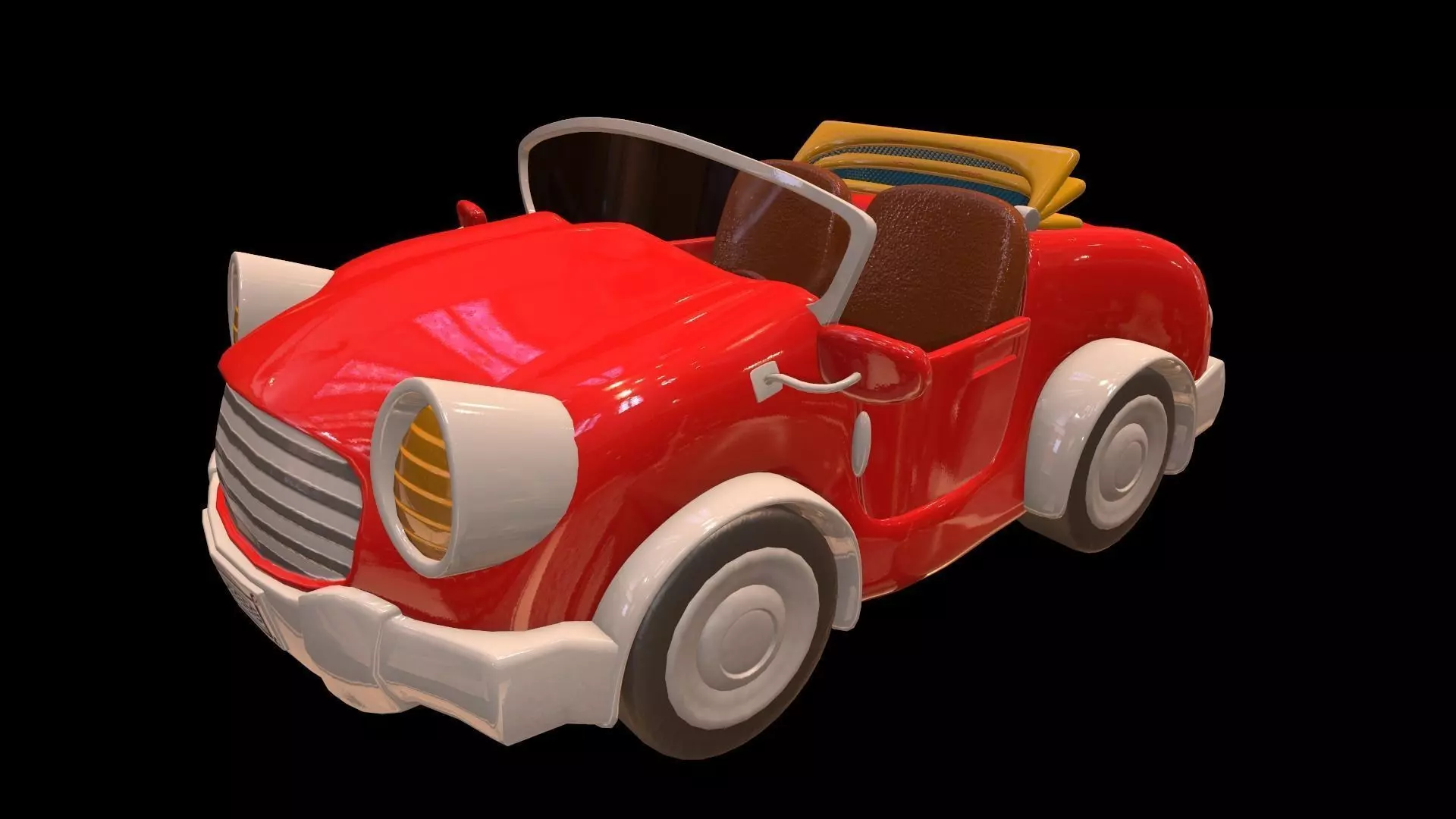 Asset - Cartoons - Car - 01 - 3D Model 3D model