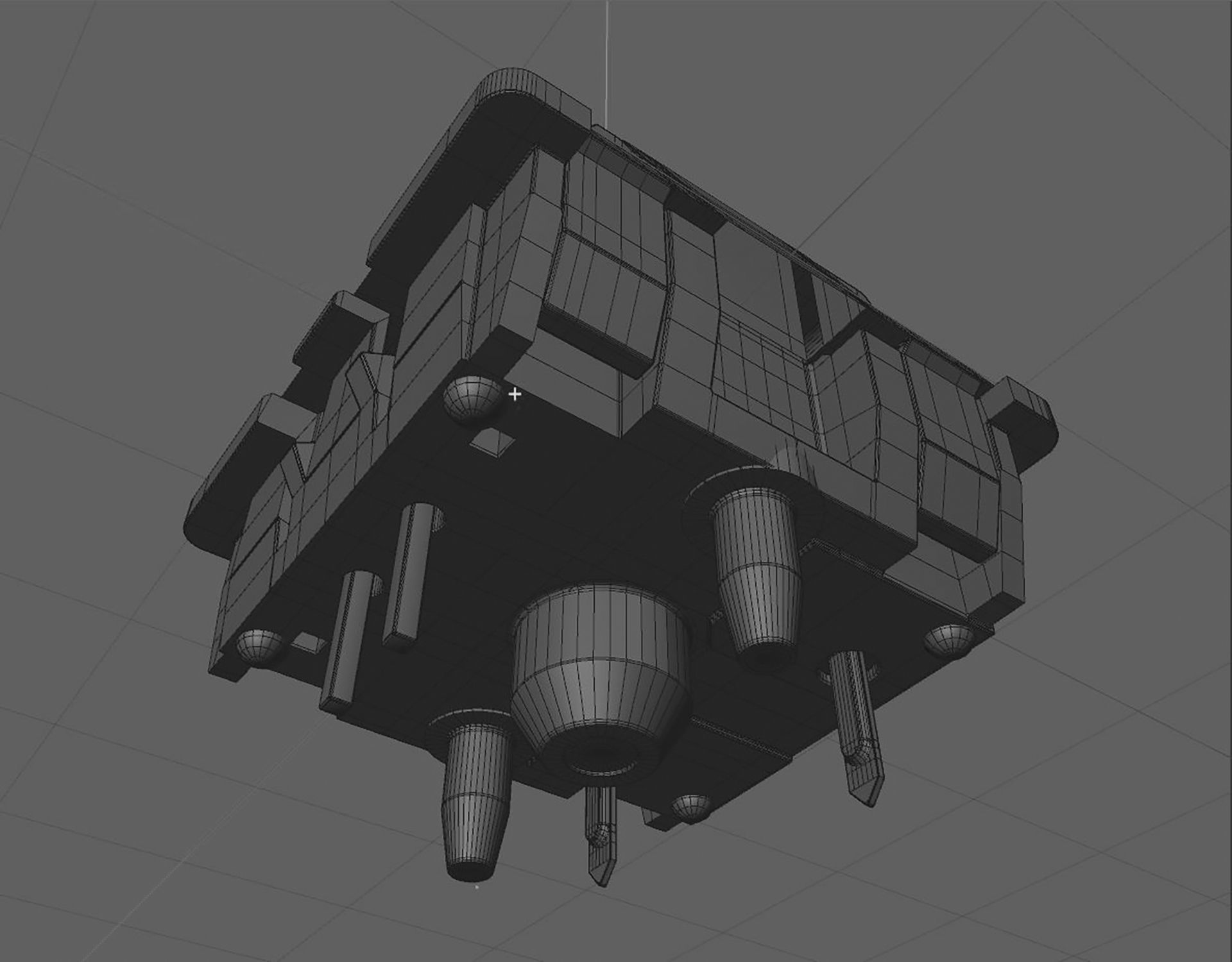 Cherry MX switches keyboard keys 3D model_9