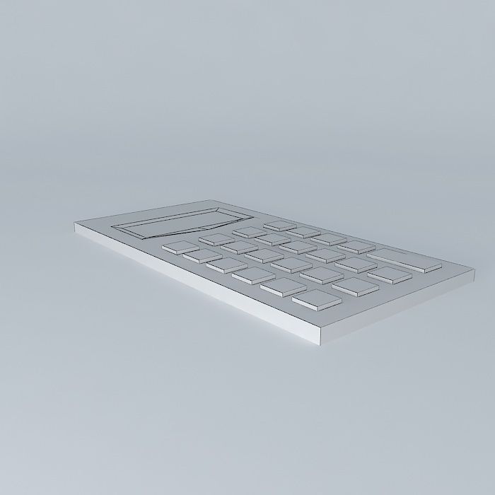 Calculator Free 3D model_3