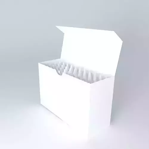 crayon box Free 3D model