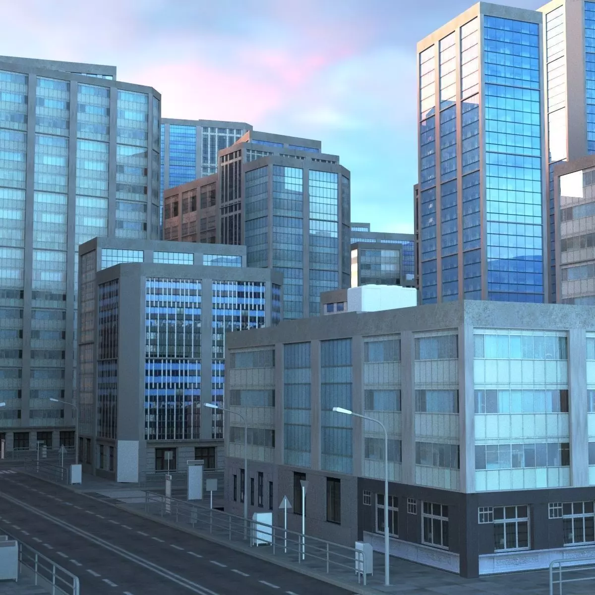 City Scape 9 3D model_0