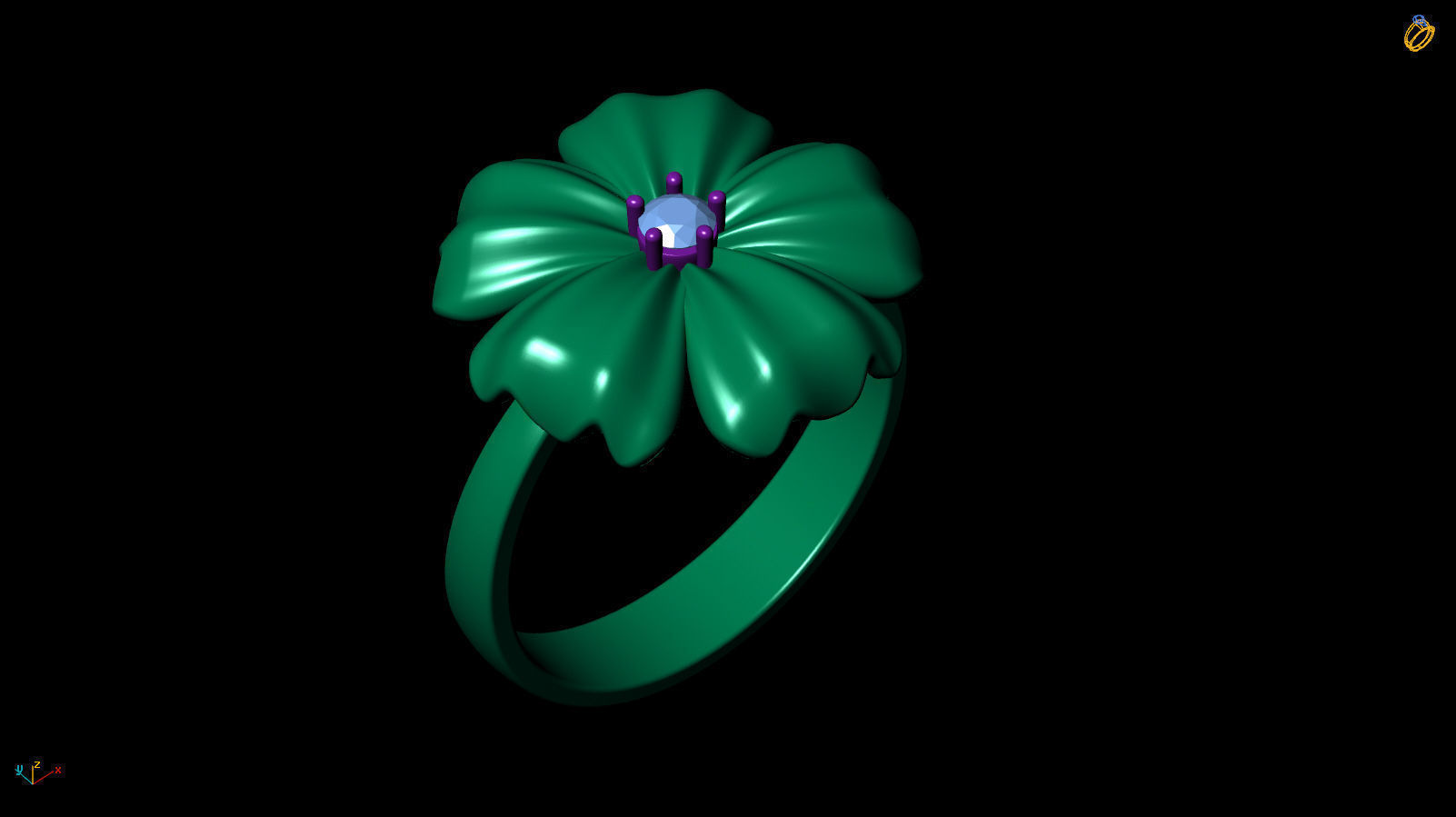 Ring R 0040 3D print model_10