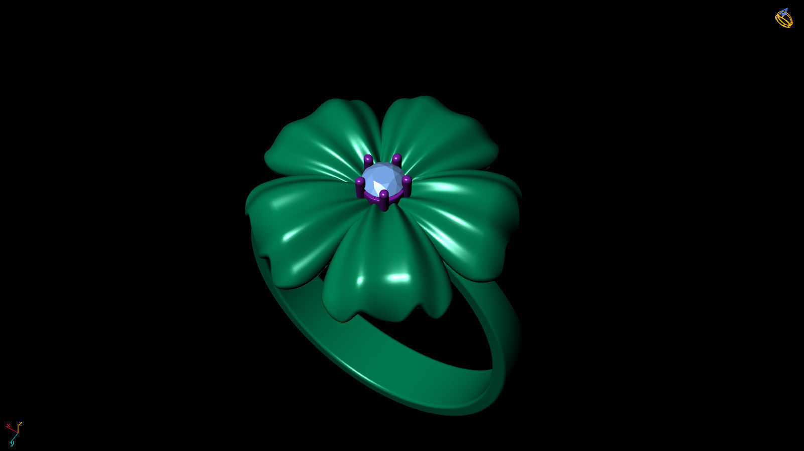 Ring R 0040 3D print model_12