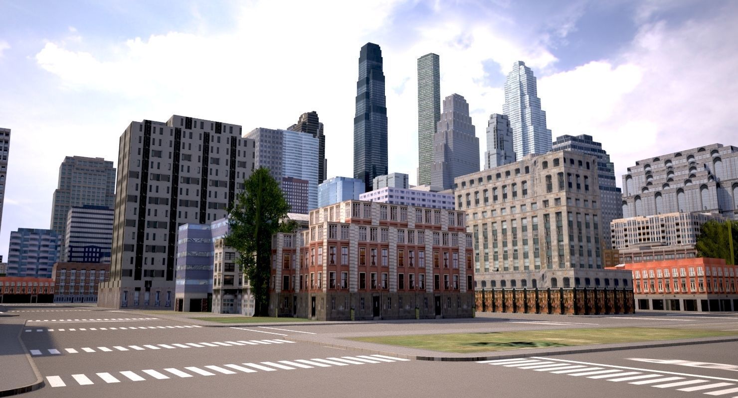 Real Time City 08 3D model_4