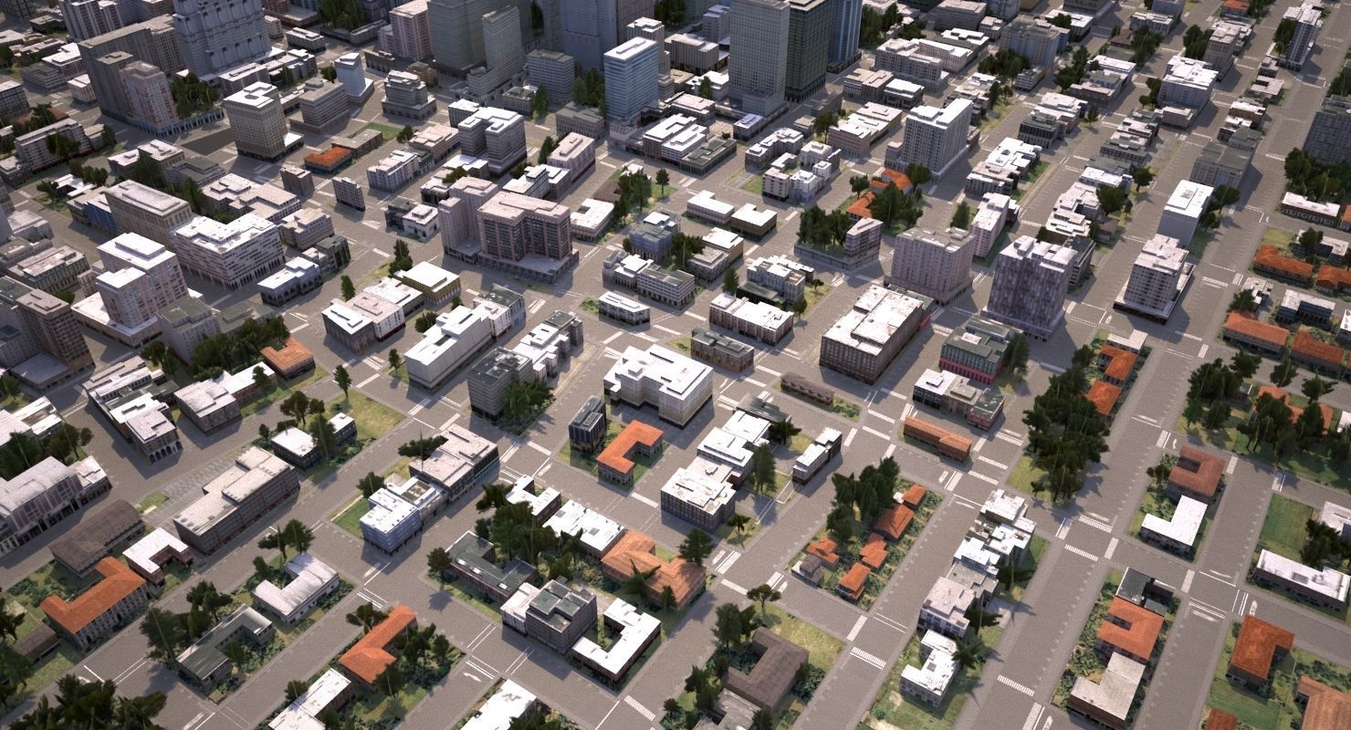 Real Time City 08 3D model_6