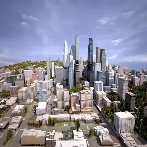 Real Time City 08 3D model