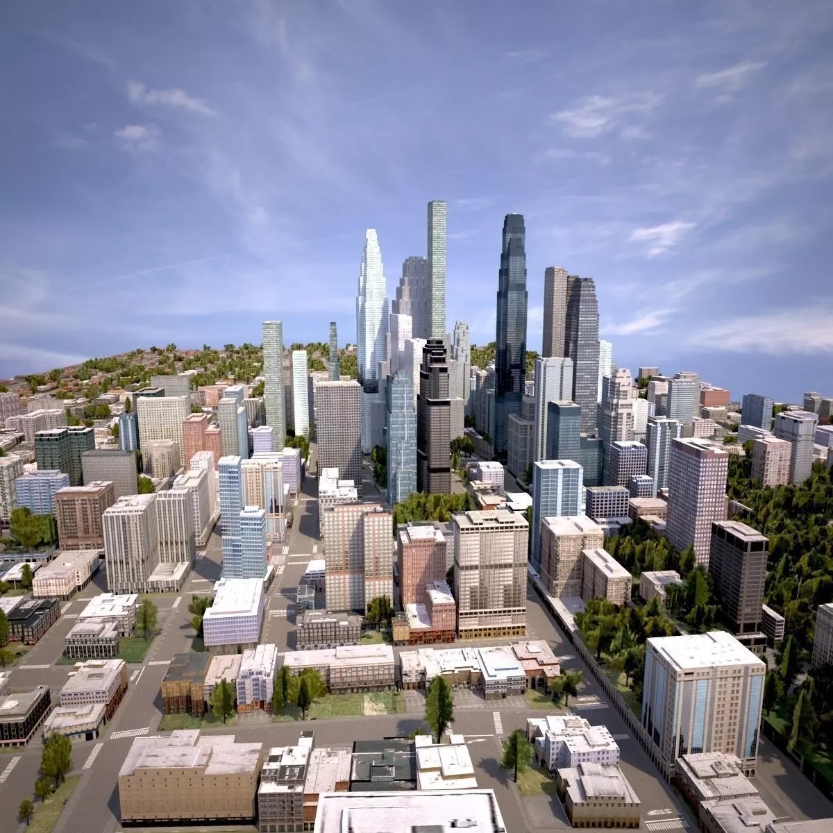 Real Time City 08 3D model_0
