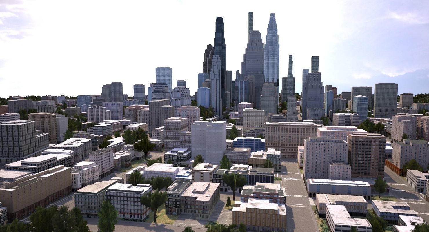 Real Time City 08 3D model_7
