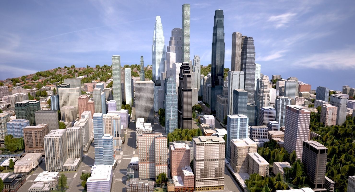 Real Time City 08 3D model_1
