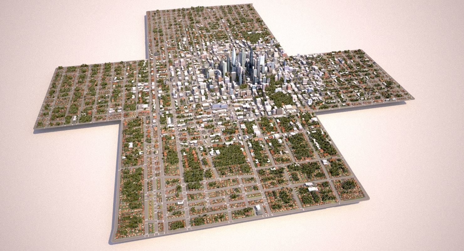 Real Time City 08 3D model_5