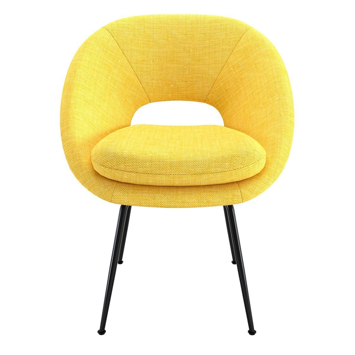 West Elm Orb Dining Chair and Astra Dining Table 3D model CGTrader