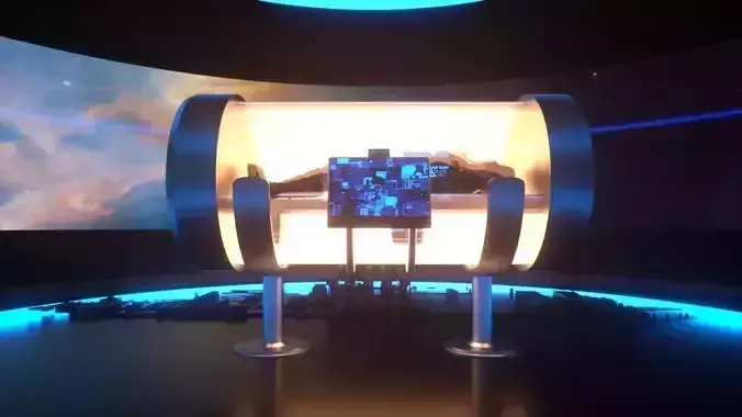 Futuristic Hibernation Space Pod  3D model