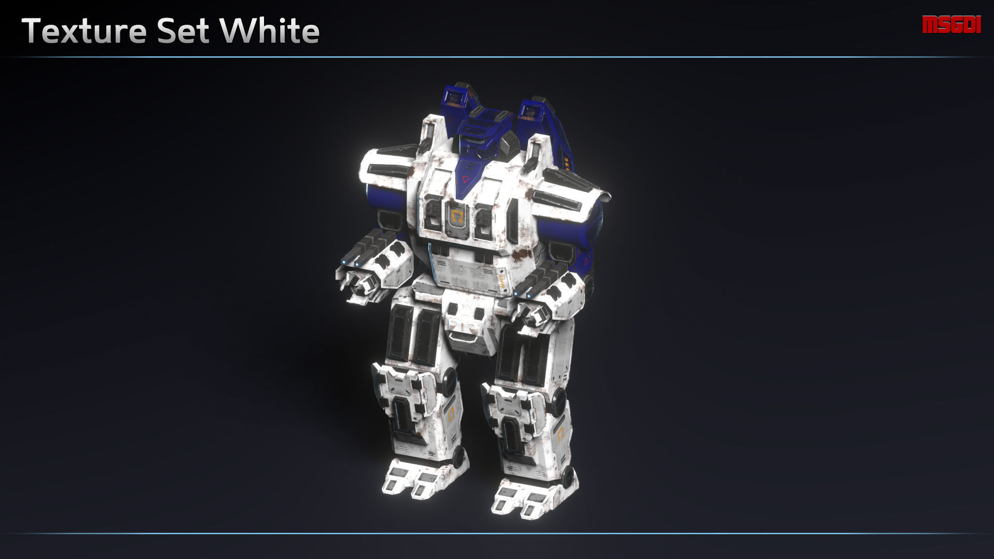 Heavy Mech Retaliator Low-poly 3D model_12