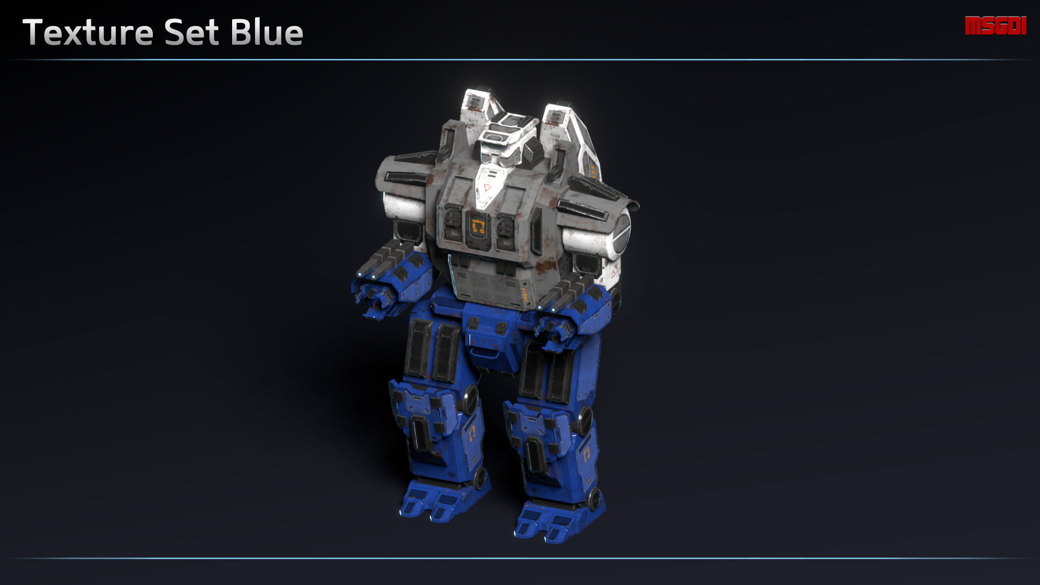 Heavy Mech Retaliator Low-poly 3D model_10