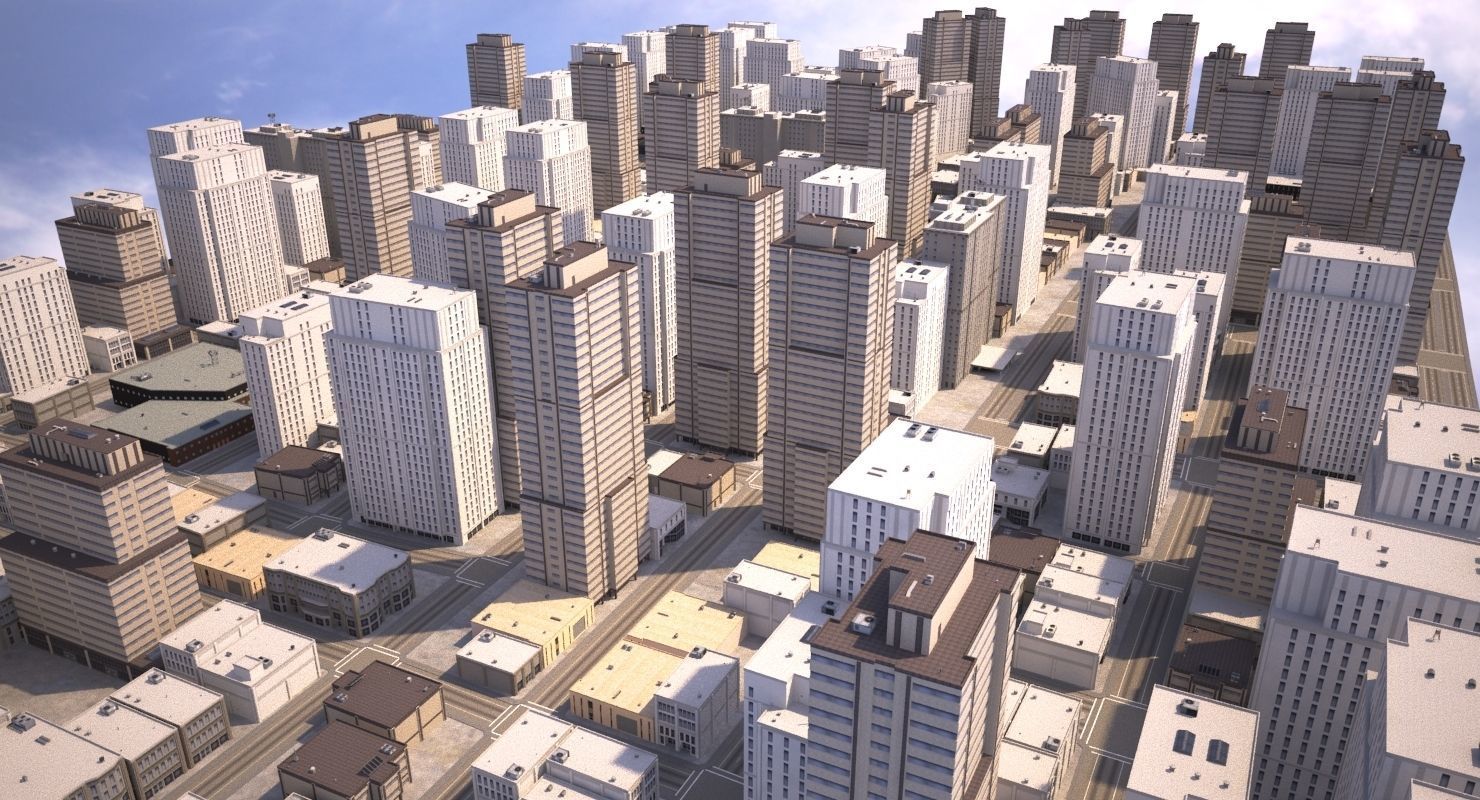 Real Time City 10 3D model_1