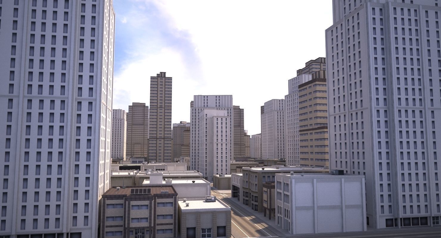 Real Time City 10 3D model_2