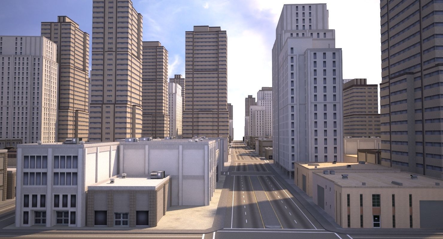 Real Time City 10 3D model_4