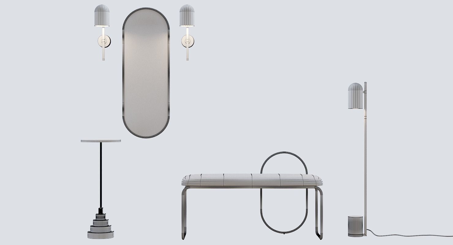 Hallway furniture AYTM Denmark 3D model_4
