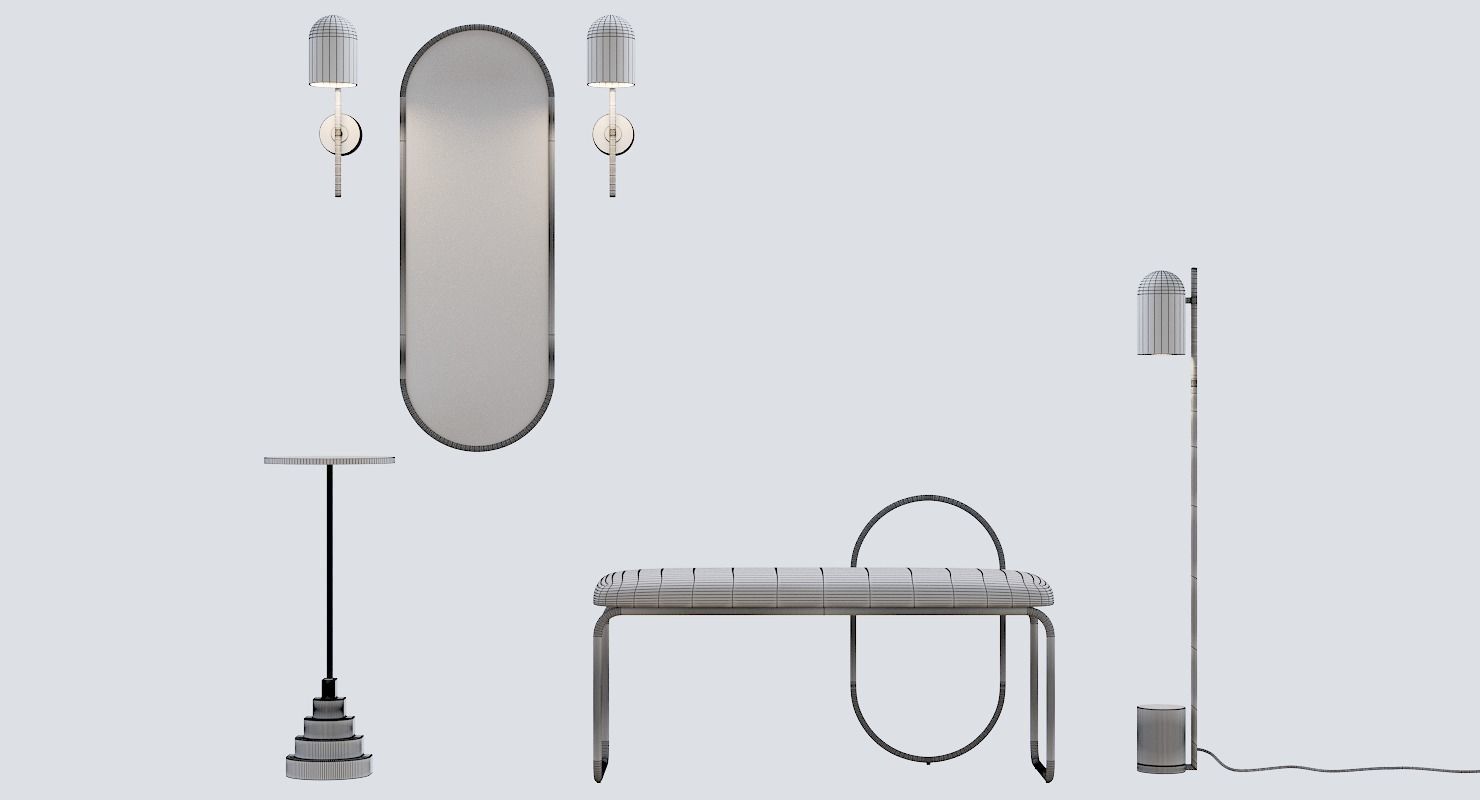 Hallway furniture AYTM Denmark 3D model_3